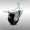 Service Caster 3.5 Inch SS Hard Rubber Swivel 10mm Threaded Stem Caster Total Lock Brake SCC-SSTSTTL20S3514-HRS-M1015 - alternate 1